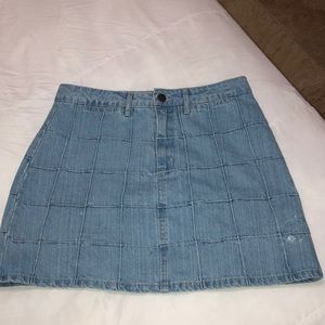 Jean mini skirt